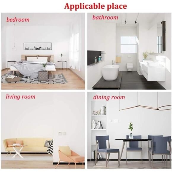 197"x17.7"White Peel and Stick Wallpaper White Contact Paper Waterpoof Wallpaper - Picture 5 of 7